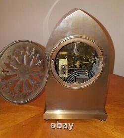 Rare 1916 Seth Thomas Bronze Gothic # 0 Desk Shelf Clock 9