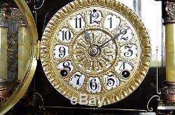 Rare Antique Adamantine Seth Thomas Mantel Clock. Restored. Serviced