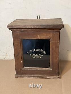 Rare Antique Eco Magneto Seth Thomas Mvt Watchman's Master Clock