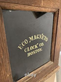 Rare Antique Eco Magneto Seth Thomas Mvt Watchman's Master Clock