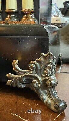 Rare Antique Eight Pillar Seth Thomas Adamantine Mantle Clock Working Great