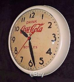 Rare Antique Original Coca Cola advertising Clock Sign Seth Thomas Nice