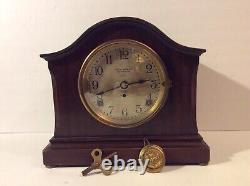 Rare Antique SETH THOMAS 8-Day 8 BELL SONORA CHIME Mantel CLOCK. Works