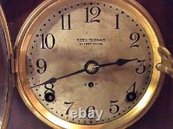 Rare Antique SETH THOMAS 8-Day 8 BELL SONORA CHIME Mantel CLOCK. Works