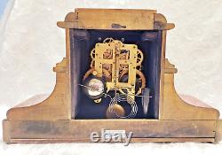 Rare Antique Seth Thomas Adamantine 8 Day Mantle Clock with Winding Key