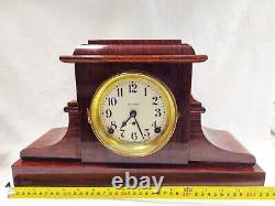 Rare Antique Seth Thomas Adamantine 8 Day Mantle Clock with Winding Key