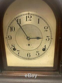 Rare Antique Seth Thomas Arch Top Mantel Clock Early Brass Movement