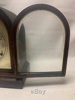 Rare Antique Seth Thomas Arch Top Mantel Clock Early Brass Movement