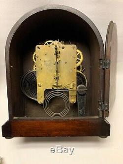 Rare Antique Seth Thomas Arch Top Mantel Clock Early Brass Movement