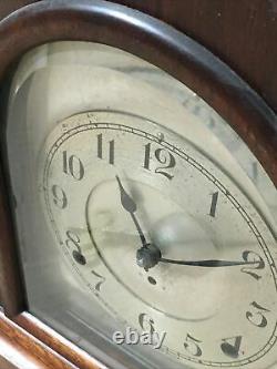 Rare Antique Seth Thomas Cathedral Arch Mantle Clock With Silvered Dial