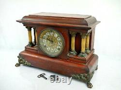 Rare Antique Seth Thomas Clock USA Mantel Clock 1880 Collectable Old Gong