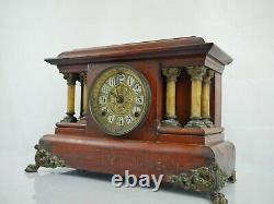 Rare Antique Seth Thomas Clock USA Mantel Clock 1880 Collectable Old Gong