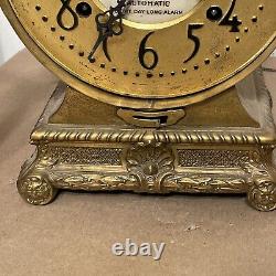 Rare Antique Seth Thomas Grand Model Automatic Eight Day Alarm Mantle Clock