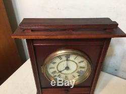 Rare Antique Seth Thomas Parlor Clock City Series Drop Front Drawer Unusual