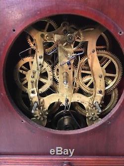 Rare Antique Seth Thomas Parlor Clock City Series Drop Front Drawer Unusual