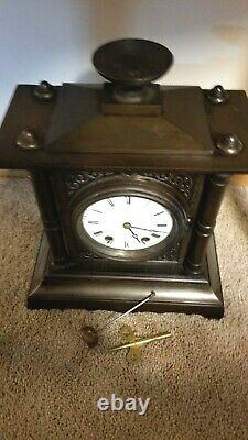 Rare Antique Seth Thomas & Sons Tucker Bronze Mantel Clock Circa 1872