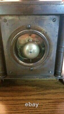 Rare Antique Seth Thomas & Sons Tucker Bronze Mantel Clock Circa 1872