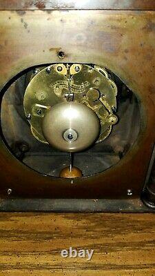 Rare Antique Seth Thomas & Sons Tucker Bronze Mantel Clock Circa 1872