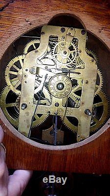 Rare Antique Seth Thomas Tampa City Series Mantel Shelf Clock Works c1892