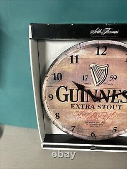 Rare Guinness Beer Seth Thomas Wall Clock In Original Packaging Approx 12