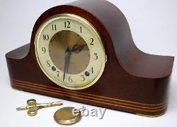 Rare SETH THOMAS MANTLE CLOCK MCM 8 DAY, CHIME with Pendulum & Key 4531 -WORKS