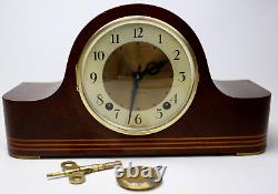 Rare SETH THOMAS MANTLE CLOCK MCM 8 DAY, CHIME with Pendulum & Key 4531 -WORKS