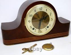 Rare SETH THOMAS MANTLE CLOCK MCM 8 DAY, CHIME with Pendulum & Key 4531 -WORKS