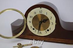 Rare SETH THOMAS MANTLE CLOCK MCM 8 DAY, CHIME with Pendulum & Key 4531 -WORKS