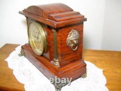 Rare Seth Thomas 8-Day Time & Strike Mahogany Adamantine Mantel Clock Ca 1912