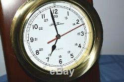 Rare Seth Thomas Chesapeake Bay Ship Wall Clock & Brass Bell Model 1047 Nautical