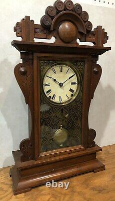 Rare Seth Thomas City Series Princeton Parlor Gingerbread Mantel Clock