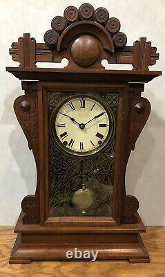 Rare Seth Thomas City Series Princeton Parlor Gingerbread Mantel Clock