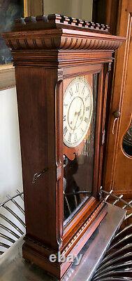 Rare Seth Thomas Garfield Antique Parlor/Mantel/ 2 Weight Regulator Clock