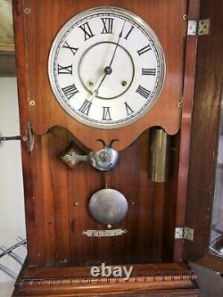 Rare Seth Thomas Garfield Antique Parlor/Mantel/ 2 Weight Regulator Clock