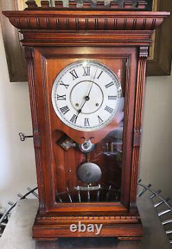 Rare Seth Thomas Garfield Antique Parlor/Mantel/ 2 Weight Regulator Clock