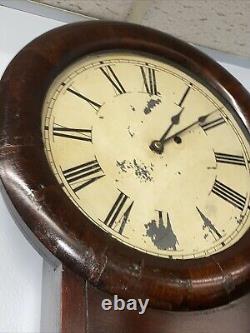 Rare Seth Thomas Mahogany No 1 Regulator Clock, Round Top, Just Serviced