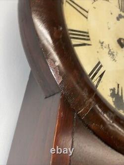 Rare Seth Thomas Mahogany No 1 Regulator Clock, Round Top, Just Serviced