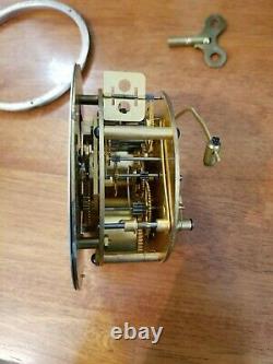 Rare Seth Thomas Nickel Plated Ships Bell-4 Clock Ships Wheel Very Good Vintage