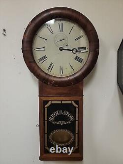 Rare Seth Thomas No 1 Regulator Clock, Round Top, Good Working Condition