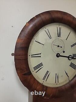 Rare Seth Thomas No 1 Regulator Clock, Round Top, Good Working Condition