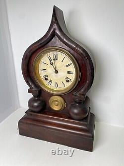 Rare Seth Thomas Oriental Mantle Clock Works, Case Been Repaired