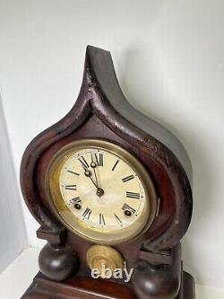 Rare Seth Thomas Oriental Mantle Clock Works, Case Been Repaired