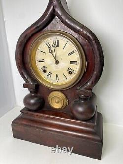 Rare Seth Thomas Oriental Mantle Clock Works, Case Been Repaired