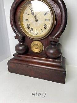 Rare Seth Thomas Oriental Mantle Clock Works, Case Been Repaired