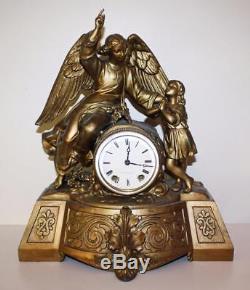 Rare Seth Thomas & Sons. Angel with Child Figural Clock All Original Serviced