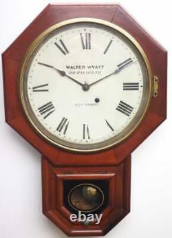 Rare Victorian American drop dial Wall Clock 8 Day Movement Seth Thomas 1890