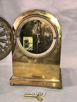 Rare Vintage Antique USA Seth Thomas Strikes Keywound Bronze Clock W Pendulum