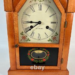 Rare Vintage Seth Thomas Steeple 8-Day Chime Mantle Clock Working 15 1/2 High