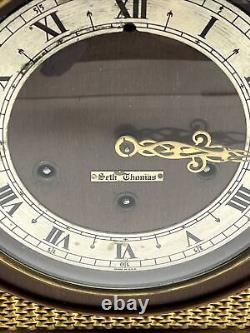 Rare Vtg Seth Thomas Northbury 8 Day Quarter Hour Chime Westminster Clock great