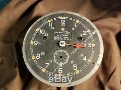 Rare WWII Seth Thomas Course Zig Zag sub avoidance U. S. Navy Ships Clock- 6 in